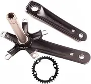 Bicycle Crankset, 170mm Hollow Integrated Road Bike 5 Claws Crankset 39T 53T Round Chainring Crank Arm 130BCD Aluminum Alloy Cranksets Fit for 8/9/10/11 Speed