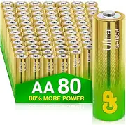 GP Ultra Alkaline AA Batteries Pack of 80s