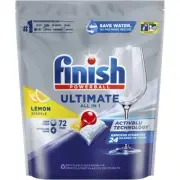 Finish Ultimate All In One Lemon Dishwasher Tablets 72 Pack