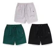 A BATHING APE Men's ONE POINT CTN TWILL RELAXED FIT SHORTS 1L30153301