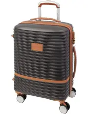 [PIERRE CARDIN] Classique 54cm Cabin Hard Shell Suitcase in Charcoal