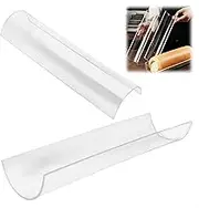 Ai-OUMLEEF Swiss Roll Cake Setter,2 Pcs Acrylic Swiss Roll Roller U-Shaped Cake Roll Shaper, Transparent Baking Molds,for Desserts and Pastries Easy to Use Cake Shaping Tool(2 Sizes)