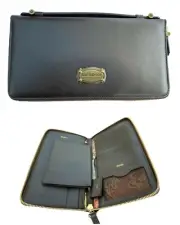New Exclusive SAMSONITE BLACK LABEL RESORT Leather TRAVEL WALLET Brown
