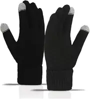 [Narunii] Touchscreen Gloves Knitted Finger Gloves Winter Knitted Gloves Warm Gloves Suitable for Skiing Cycling and SMS, for Men and Women