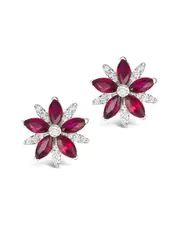 Le Vian 14K 1.81 ct. tw. Diamond & Ruby Earrings
