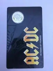 coloured AC/DC 50 c coin 45 YEARS OF THUNDER acdc ltd 2018 50 cent Angus Young