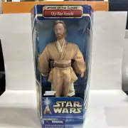 Hasbro 2002 Star Wars Attack of the Clones Obi - Wan Kenobi Poseable Figure