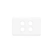Clipsal Classic C2000 Series Four Gang Grid And Plate Horizontal/Vertical Mount White - C2034VH-WE