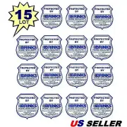 Waterproof BRINKS Home Security Alarm System In Use Warning Sticker Decals Lot