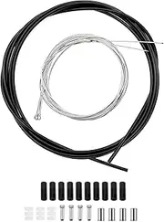 JZK Bicycle Shifter Cable and Transmission Cable kit, Cycle Brake Cable Set, Cycling Road Gear Shift Inner and Outer Cable Set, derailleur Cable Hose kit for Mountain MTB Road Bike Repair