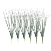 6Pcs Artificial Grass Plants Fake Wheat Grass Greenery Dark Green