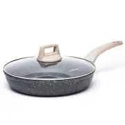 Non Stick Frying Pan Skillet, 8" Nonstick Fry Pan with Glass Lid, Egg Pan Ome...