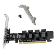 4-Port U.2 NVMe Expansion Card PCI-E X4/8/16 to SFF-8643 Versatile Compatibility