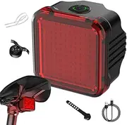 Cycle Tail Light,Back Warning Light for Bike - High Brightness LED Warning Taillight, Multi-Dynamic Expressions Shockproof Cycling Accessories for Urban Commuting Bike Touring