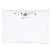 Christian Fischbacher Summerfield Embroidered Sateen Standard Pillowcase
