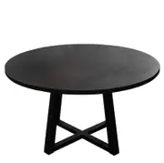 Belle Denver Oak Dining Table in Black