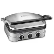 Cuisinart Griddler Nonstick Waffle Maker Finish 1500W Silver (NEW)(DAMAGED BOX)