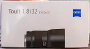 Carl Zeiss Single Focus Lens Touit 1.8/32 SONY E-Mount 32mm F1.8 APS-C 500135
