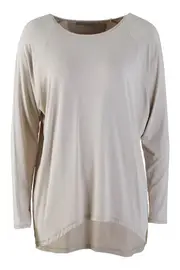 Relaxed Viscose L/S Tee--HAM-97469M2