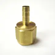 1pc Brass Fitting 1/8 Hose Barb x 1/8 Female NPT MettleAir 126-2A
