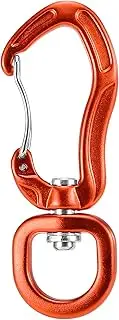 Swivel Carabiner Clip 360° Rotatable Spinner Carabiner Small Wiregate Carabiner Rotational Hammock Clip Hook Orange