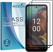 [MEZON] [2 Pack] Full Coverage Tempered Glass for Nokia XR21 - Crystal Clear Premium 3D Edge 9H HD Screen Protector (Nokia XR21, 9H Full)