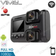 Dual Dash Camera GPS BEST WIFI Wireless Car Taxi Security Cam Truck Backup