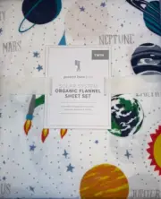 Pottery Barn Kids Solar System Flannel Sheet Set Twin 3 Pieces