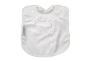 Large Plain Towel Bib (White)