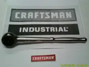Craftsman 1/2" Drive Industrial Ratchet tri-wing Polished Round Handle 23809 USA