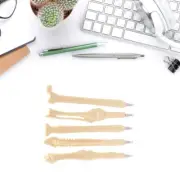 5/10x Smooth Signature Pen Bone Shape Ballpoint Pens Doctor Pens for Halloween