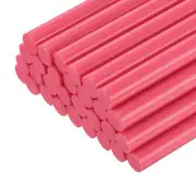 30pcs Mini Hot Glue Gun Sticks 4" x 0.43" for Glue Gun, Light Red
