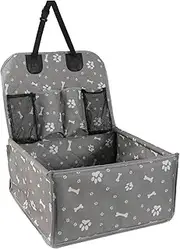 Hound Automobile Protection Crate - Companion Excursion Pack Vehicle Support, Pooch Relaxing Zone Complete with Stashes, Lasting Fiber Changeable Tie Rainproof Solid Woven Stuff for Tiny Friend