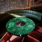 24" Malachite Stone Table Top Handmade Sofa Centerpiece Home & Hotel Table Decor