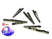 From OZ Quality 5PC Alligator Crocodile Clips For Electrical Wire Testing Probe