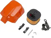 XXUMKL Fit For 372 Chainsaw Parts 503627501 Intake Elbow Assembly HD Top Air Filter Cover Holder Intake Adpator