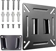 Monitor Wall Mount for Most 14-24“ LED LCD TV or Computer，Small TV Mount RV TV Mount Bracket with 1 x Screw Kit，Max Load 33 lbs，Up to 100x100 VESA Wall Mount Fit for Home Camper Boat Trailer