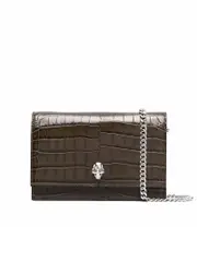 Alexander Mcqueen Small Skull Bag in Khaki