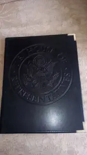 United States HOUSE OF REPRESENTATIVES Expand A Pocket Embossed ENGEL FOLDER