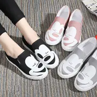 在飛比找Yahoo!奇摩拍賣優惠-超可愛韓國米奇眨眼懶人鞋，娃娃鞋 方便鞋