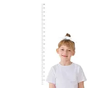 Fbinys Kids Measuring Chart for Wall,Height Measurement Measuring 0-78.74 Inches Growth Chart | Removable Clear Wall Sticker Waterproof Handing Ruler for Baby