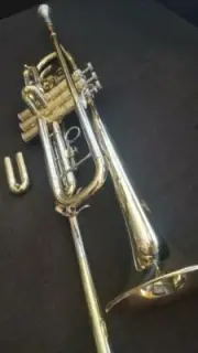Double Bell Berkeley Bb Trumpet 4th Rotary Valves F trumpet,Piccolo Trumpet
