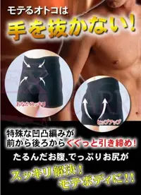 在飛比找蝦皮購物優惠-出清，原價899〞日本新機能男性專用平腹翹臀美體褲內褲 黑色