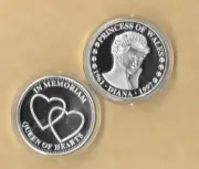 PRINCESS DIANA 1997 QUEEN OF HEARTS 1961-1997 SILVER COIN