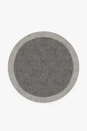 185' Round | Machine Washable Runner Rug | Kid & Pet Friendly | Indoor Rug | Solvi Charcoal Rug | Ruggable