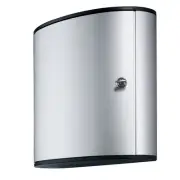 Durable Locking Key Cabinet 72-Key Brushed Aluminum 11 3/4 x 4 5/8 x 15 3/4