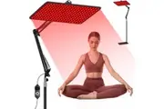 2025 Upgraded 100W Full-Body Red Light Therapy Panel 200 LEDs (660 nm/850 nm/940 nm) with Adjustable Stand & Timer Infrared Phototherapy Lamp for Skin Rejuvenation, Pain Relief & Healing Home Use Gift