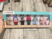 KIDKRAFT Doll Family 7 Poseable New In Box Grandparents Parents 2 Children Baby