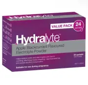 Hydralyte Electrolyte Powder 24 Sachets - Apple Blackcurrant Flavoured