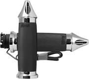 Avon [IN-S-CC-85-S-H] Custom Contour Heated Grips Chrome Spike